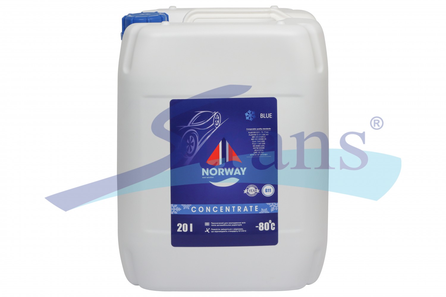 Концентрат Антифризу Norway G11 -80°C 20Л. (Синій